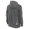 Nike Cotton Full-Zip Fleece Hoodie - NFL Kansas City Chiefs Iron Grey/Iron Grey XXL