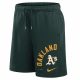 NIKE MLB ARCHED KICKER FLEECE SHORT OAKLAND ATHLETICS PRO GREEN/PRO GREEN