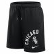 NIKE MLB ARCHED KICKER FLEECE SHORT CHICAGO WHITE SOX BLACK/BLACK 3XL