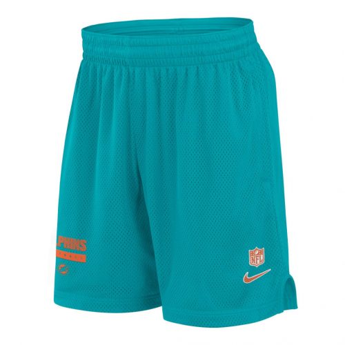 Nike Dri-Fit Mesh Short - NFL Miami Dolphins Turbo Green/Brilliant Orange XL