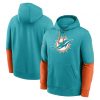 Nike Club Hoodie Team Issue - NFL Miami Dolphins Turbo Green/Brilliant Orange