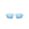 OAKLEY YOUTH FLAK XS FRAME-POLISHED WHITE LENS-PRIZM DEEP WATER POLARIZED