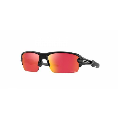 OAKLEY YOUTH FLAK XS FRAME-POLISHED BLACK LENS-PRIZM FIELD