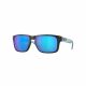 OAKLEY HOLBROOK XS PRIZM SAPPHIRE POLARIZED LENSES, MATTE TRANS STONEWASH FRAME