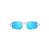 OAKLEY YOUTH FLAK XXS FRAME-POLISHED WHITE LENS-PRIZM SAPPHIRE