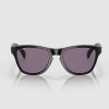 OAKLEY FROGSKINS XXS PRIZM GREY LENSES, POLISHED BLACK FRAME