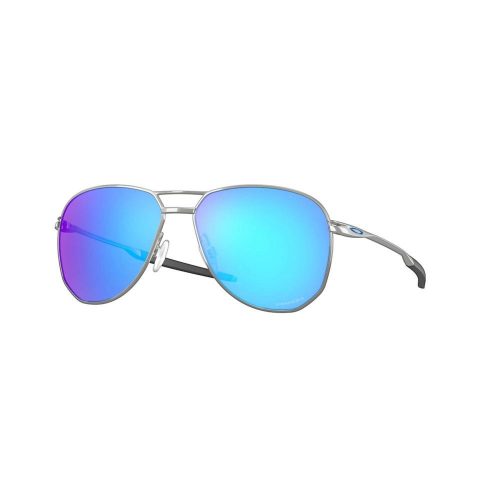 OAKLEY CONTRAIL FRAME-SATIN CHROME LENS-PRIZM SAPPHIRE