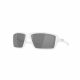 OAKLEY CABLES PRIZM BLACK POLARIZED LENSES, MATTE WHITE FRAME 63