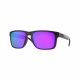 OAKLEY HOLBROOK XL FRAME-MATTE BLACK LENS-PRIZM VIOLET