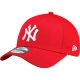 NEW ERA 39THIRTY LEAGUE BASIC NEYYAN SCARLET/WHT