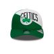 NEW ERA NBA TEAM SPLIT STRETCH SNAP BOSTON CELTICS OTC GREEN/WHITE