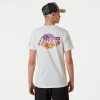 NEW ERA NBA LOS ANGELES LAKERS TEAM COLOUR WATER PRINT TEE WHITE