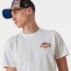 NEW ERA NBA LOS ANGELES LAKERS TEAM COLOUR WATER PRINT TEE WHITE