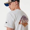 NEW ERA NBA LOS ANGELES LAKERS TEAM COLOUR WATER PRINT TEE WHITE