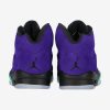 AIR JORDAN 5 RETRO SHOE GRAPE ICE/NEW EMERALD-BLACK-CLEAR