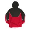 MITCHELL & NESS NBA CHICAGO BULLS HALF ZIP TEAM COLOUR ANORAK JACKET BLACK/RED