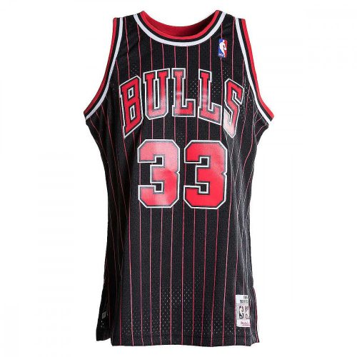 MITCHELL & NESS NBA CHICAGO BULLS SCOTTIE PIPPEN #33 SWINGMAN JERSEY BLACK