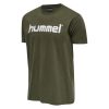 HUMMEL HMLGO COTTON LOGO T-SHIRT S/S GRAPE LEAF