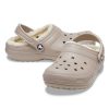 CROCS CLASSIC LINED CLOG Mushroom/Bone