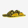 CROCS CLASSIC CROCS SMILEY SLIDE LEMON/BLACK