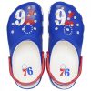 CROCS NBA PHILADELPHIA 76ERS CLASSIC CLOG WHITE 45-46