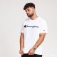 CHAMPION CREWNECK T-SHIRT WHT/BLUE