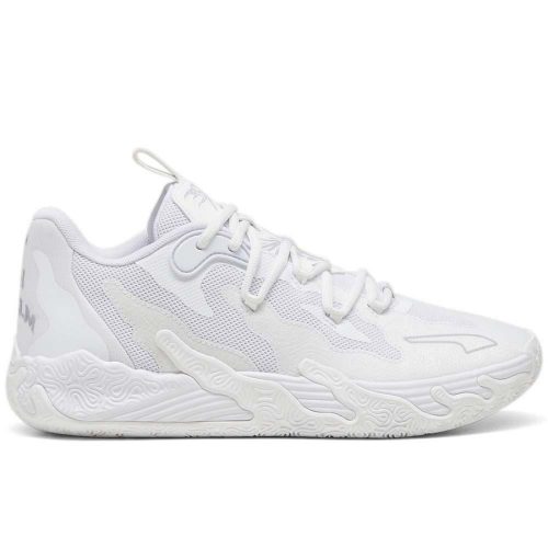 PUMA MB.03 Lamelo Ball Lo White-Gray Fog 445