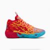 Puma MB.04 Lamelo Ball Phoenix Red-Orange Glow-Fluro Orange Pes-Purple Glimmer 42