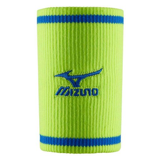 MIZUNO WRISTBAND LONG ( 1 PACK ) SAFETY YELLOW/DIVA BLUE