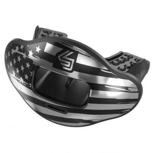 SHOCK DOCTOR MAX AIRFLOW MOUTHGUARD 2.0 - SILVER FLAG SILVER FLAG