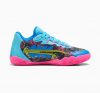 Puma Stewie 3 Midnight in Tokyo Bright Aqua-Fluro Pink Pes-PUMA Black 40