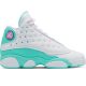 AIR JORDAN 13 RETRO (GS) WHITE/SOAR-AURORA GREEN-DIGITAL PINK