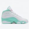 AIR JORDAN 13 RETRO (GS) WHITE/SOAR-AURORA GREEN-DIGITAL PINK