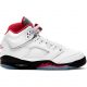 AIR JORDAN 5 RETRO (GS)  TRUE WHITE/FIRE RED-BLACK