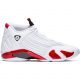 AIR JORDAN 14 RETRO WHITE/BLACK-VARSITY RED-METALLIC SILVER