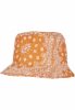 FLEXFIT BANDANA PRINT BUCKET HAT ORANGE