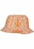 FLEXFIT BANDANA PRINT BUCKET HAT ORANGE