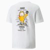 PUMA X GARFIELD GRAPHIC TEE WHITE