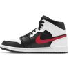 AIR JORDAN 1 MID BLACK/CHILE RED-WHITE