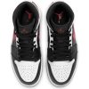 AIR JORDAN 1 MID BLACK/CHILE RED-WHITE