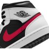 AIR JORDAN 1 MID BLACK/CHILE RED-WHITE