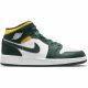 AIR JORDAN 1 MID (GS) NOBLE GREEN/POLLEN-WHITE