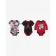 JORDAN KIDS AIR COMIC 3-PK BODYSUIT SET FIRE RED