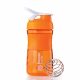 BLENDER BOTTLE SPORTMIXER GRIP TRANSPARENT 590 ML ORANGE/WHITE