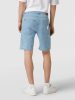 Karl Kani Serif Denim Shorts BLEACHED BLUE