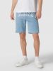 Karl Kani Serif Denim Shorts BLEACHED BLUE