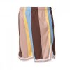 Karl Kani Varsity Striped Mesh Shorts  BLUE/LIGHT YELLOW/BROWN