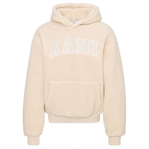 Karl Kani Serif Teddy Hoodie light Sand M