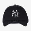 NEW ERA MLB NEW YORK YANKEES CAMO INFILL TRUCKER CAP NAVY