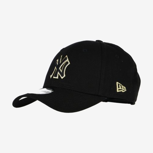 NEW ERA MLB NEW YORK YANKEES METALLIC POP 9FORTY SNAPBACK CAP BLACK